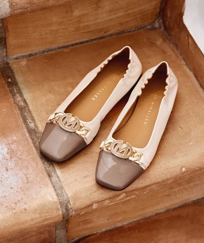 Women Singapur White 8211 Ballet Flats Pedro Miralles