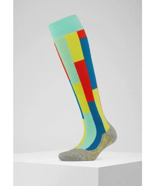 Women SK4 Brick Women Skiing Kneehigh Socks Fiji FALKE Ski Socks