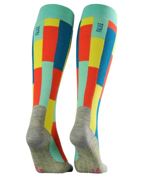 Women SK4 Brick Women Skiing Kneehigh Socks Fiji FALKE Ski Socks