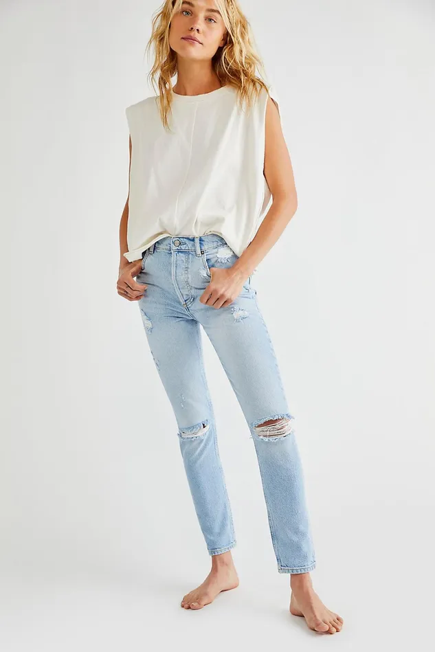 Women Skinny Jeans Free People Boyish The Billy Jeans Sliding Doors