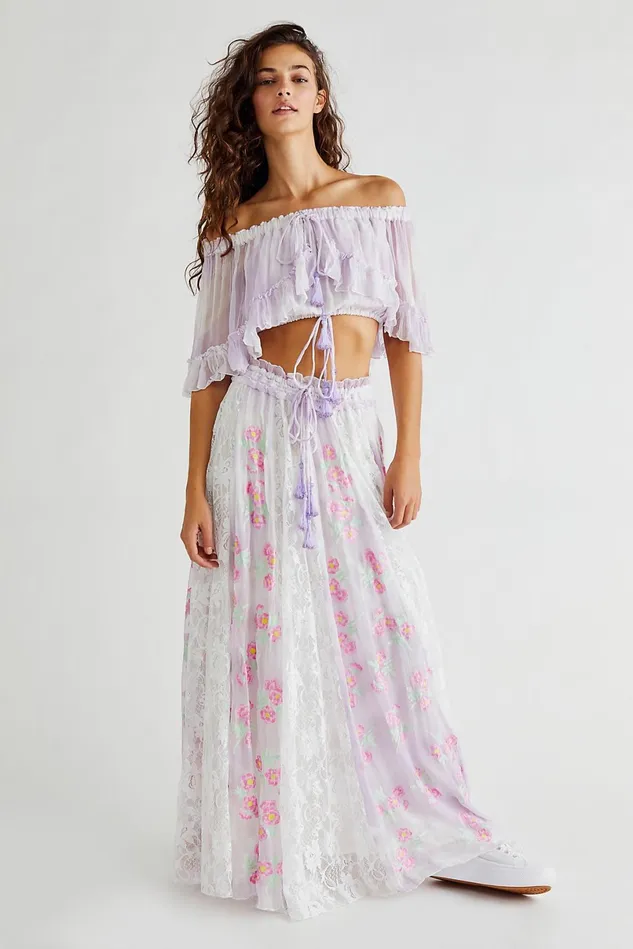 Women Skirts Free People Love Street Set Lavender