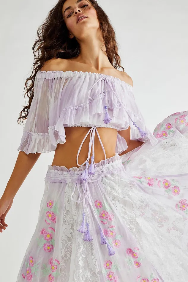 Women Skirts Free People Love Street Set Lavender