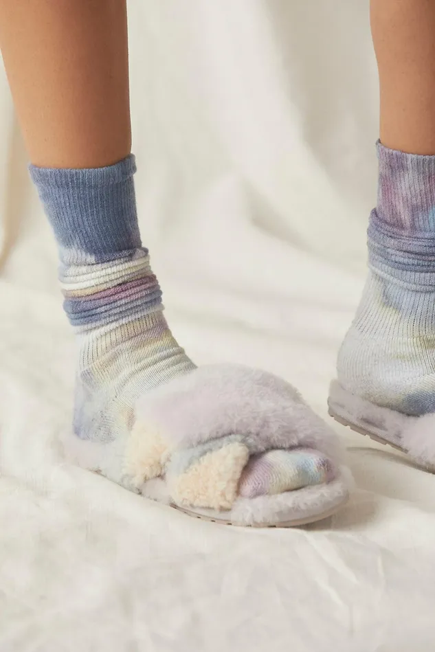 Women Slippers Free People Emu Mayberry Teddy Slippers Lilac