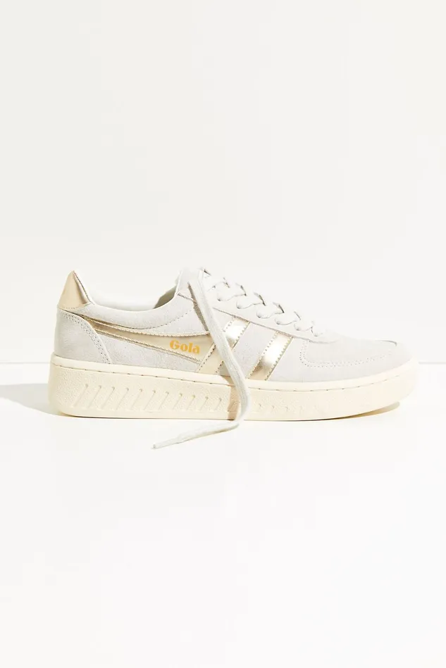 Women Sneakers Free People Grandslam Pearl Sneakers Off White