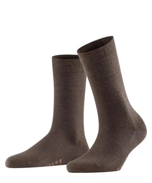 Women Softmerino Women Socks Dark Brown FALKE Socks