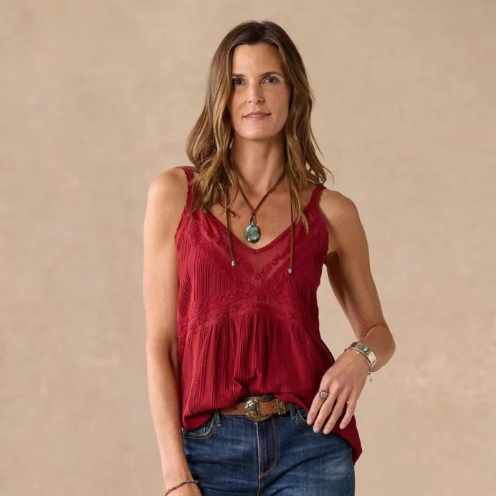 Women Spiced Cider Camisole Spice Sundance Catalog Tops