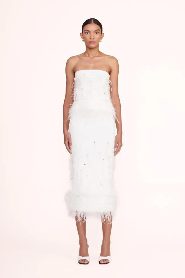 Women STAUD Bridal Dresses MAKAYLA SKIRT IVORY