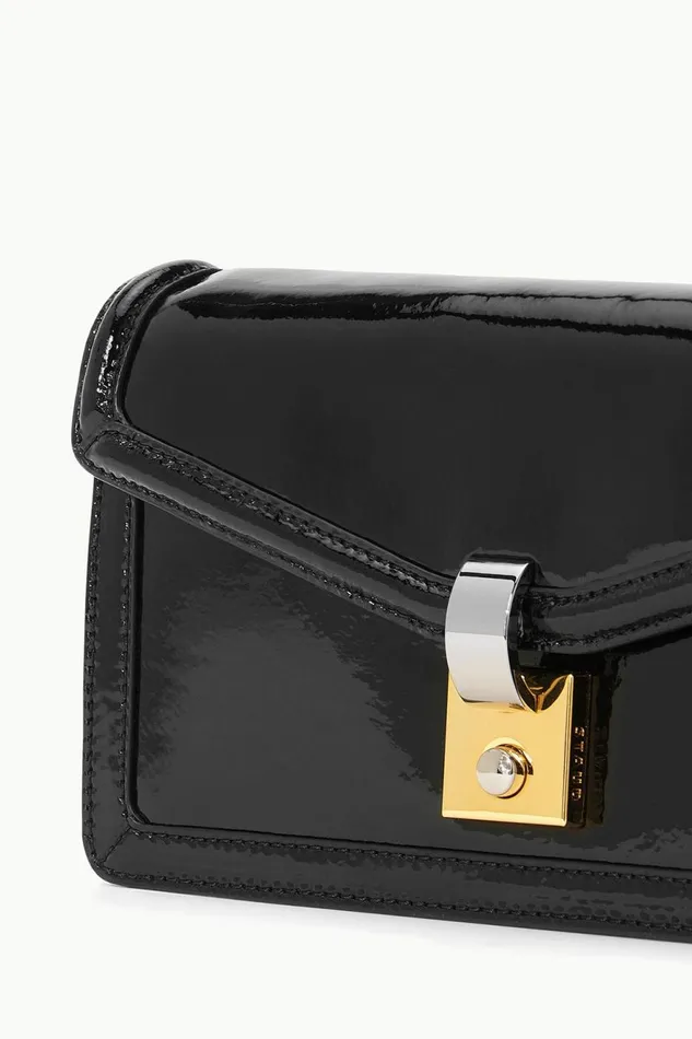 Women STAUD Clutches GWEN CLUTCH BLACK PATENT Women STAUD Clutches GWEN CLUTCH BLACK PATENT