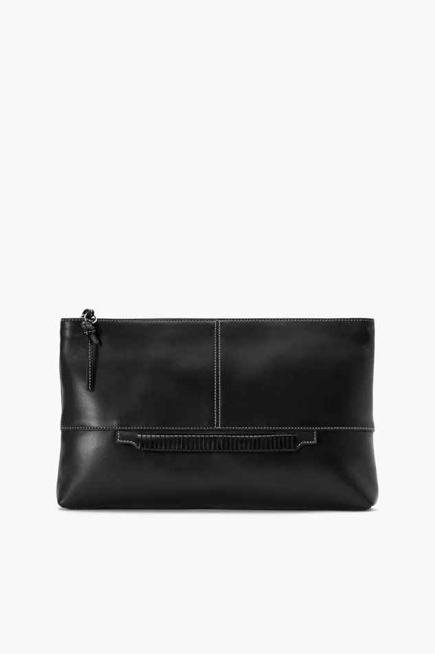 Women STAUD Clutches LEO CLUTCH BLACK