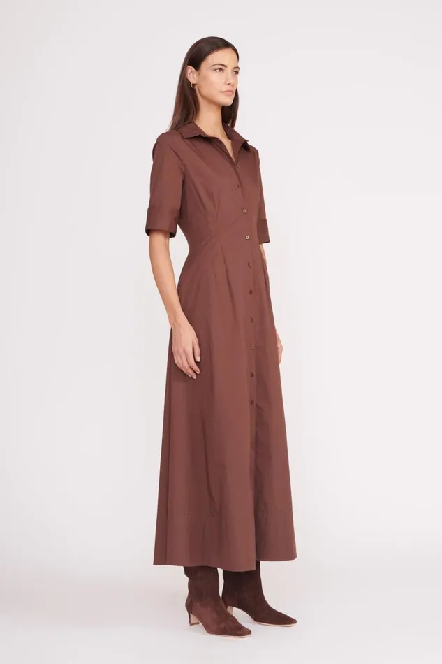 Women STAUD Dresses JOAN MAXI DRESS MAHOGANY Women STAUD Dresses JOAN MAXI DRESS MAHOGANY