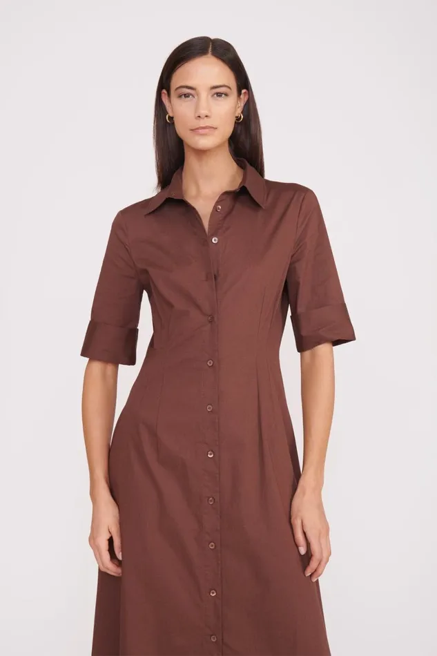 Women STAUD Dresses JOAN MAXI DRESS MAHOGANY Women STAUD Dresses JOAN MAXI DRESS MAHOGANY