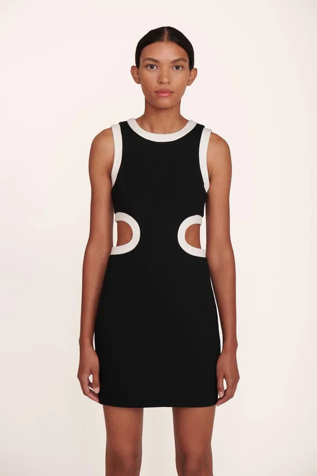 Women STAUD Dresses MINI DOLCE DRESS BLACK