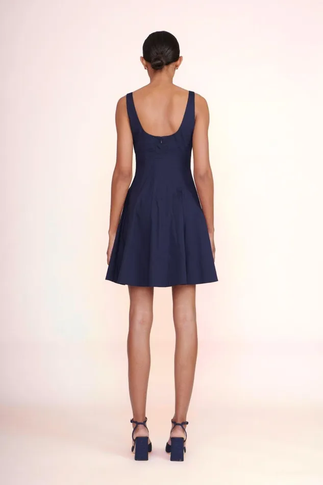 Women STAUD Dresses MINI WELLS DRESS NAVY