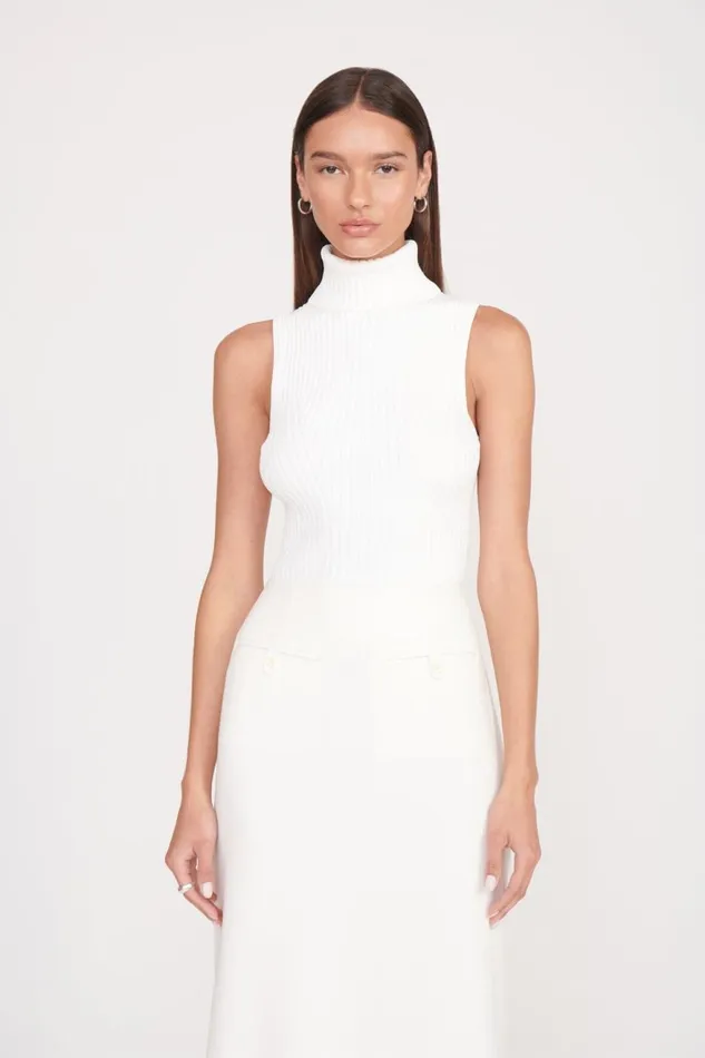 Women STAUD Knits CALLUM TOP IVORY Women STAUD Knits CALLUM TOP IVORY