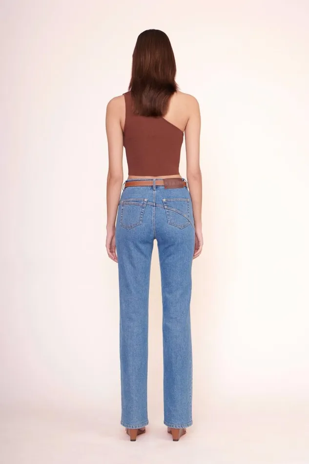 Women STAUD Knits LEXI TOP BARK