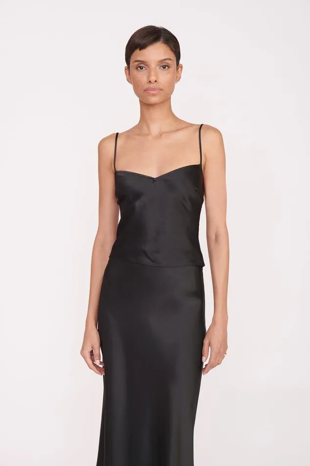 Women STAUD Occasion Dresses GRACIE TOP BLACK
