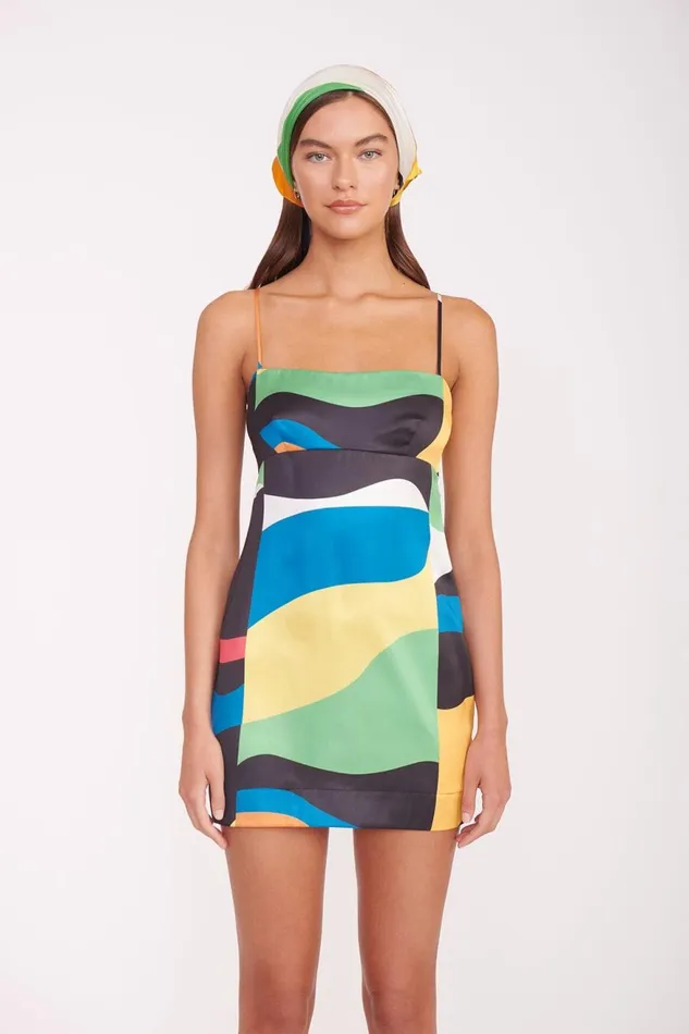 Women STAUD Occasion Dresses REMINGTON DRESS MARBLE WAVE Women STAUD Occasion Dresses REMINGTON DRESS MARBLE WAVE