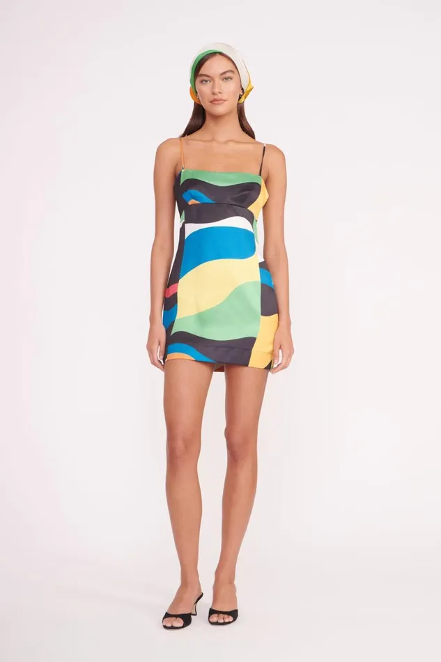 Women STAUD Occasion Dresses REMINGTON DRESS MARBLE WAVE Women STAUD Occasion Dresses REMINGTON DRESS MARBLE WAVE