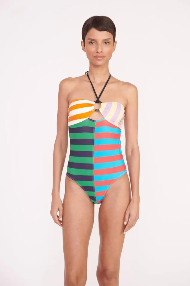 Women STAUD One Pieces ACE RING ONE PIECE CABANA STRIPE MULTI