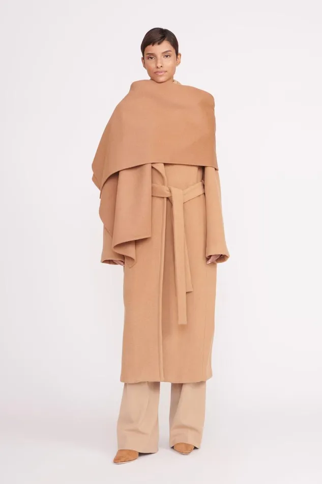 Women STAUD Outerwear and Jackets CARVER COAT CAMEL Women STAUD Outerwear and Jackets CARVER COAT CAMEL