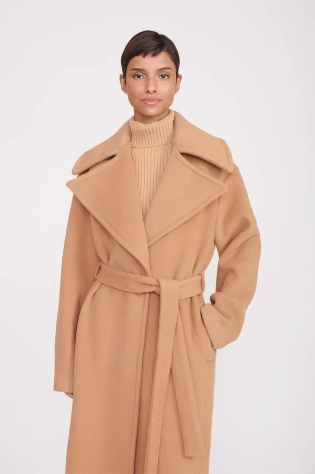 Women STAUD Outerwear and Jackets CARVER COAT CAMEL Women STAUD Outerwear and Jackets CARVER COAT CAMEL