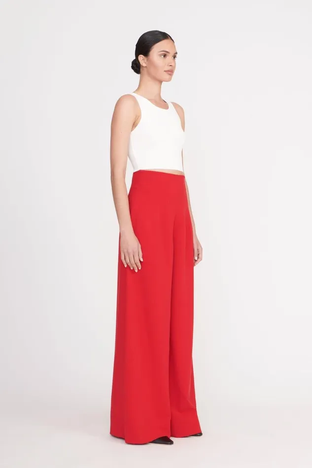 Women STAUD Pants and Shorts CALEB PANT RUBY Women STAUD Pants and Shorts CALEB PANT RUBY