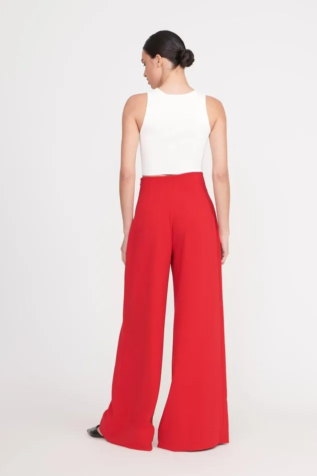 Women STAUD Pants and Shorts CALEB PANT RUBY Women STAUD Pants and Shorts CALEB PANT RUBY