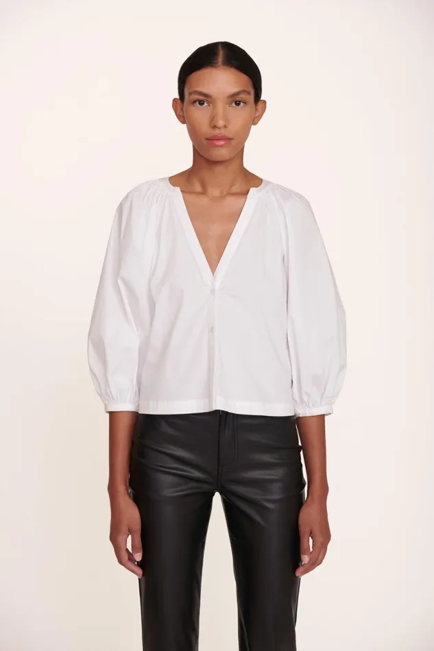 Women STAUD Pants and Shorts ELLIOT PANT BLACK VEGAN LEATHER
