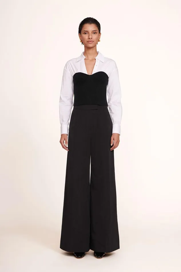 Women STAUD Pants and Shorts OAK PANT BLACK