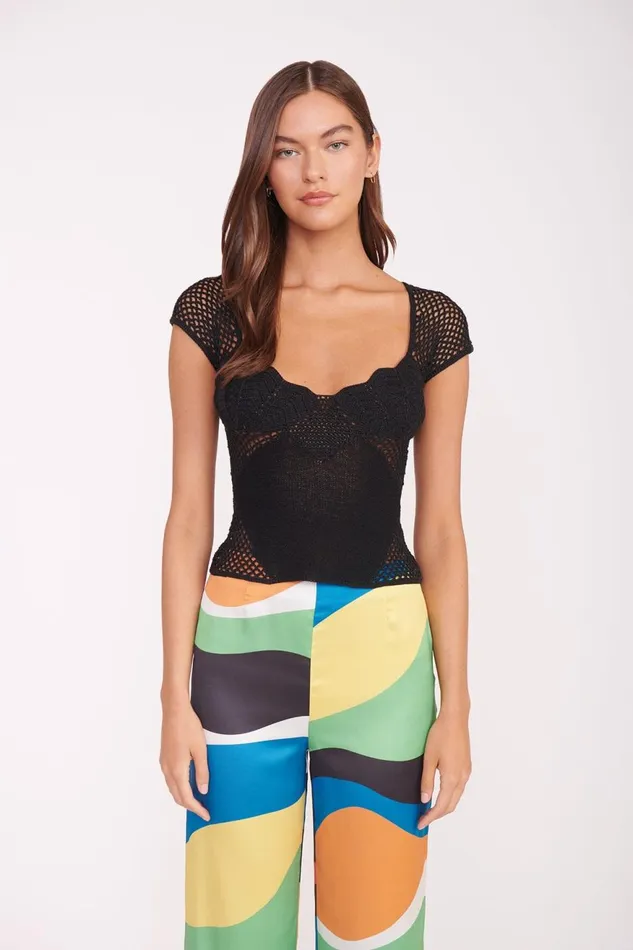 Women STAUD Pants and Shorts OSCAR PANT MARBLE WAVE