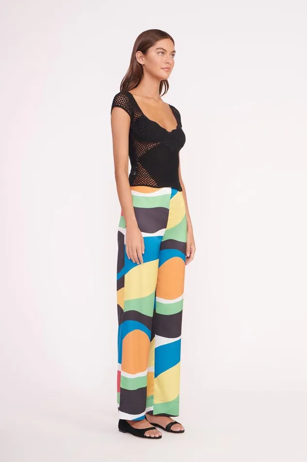 Women STAUD Pants and Shorts OSCAR PANT MARBLE WAVE