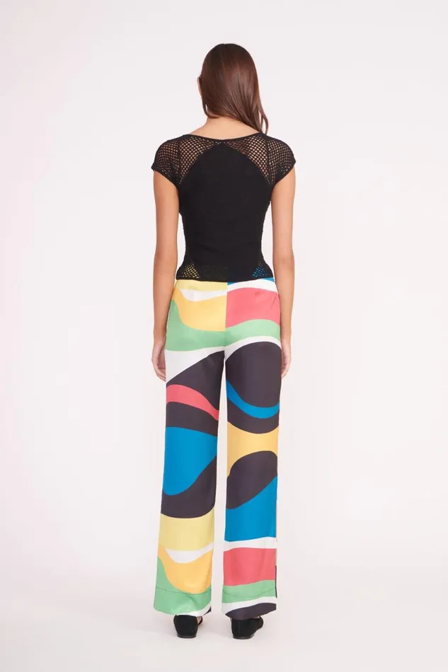 Women STAUD Pants and Shorts OSCAR PANT MARBLE WAVE