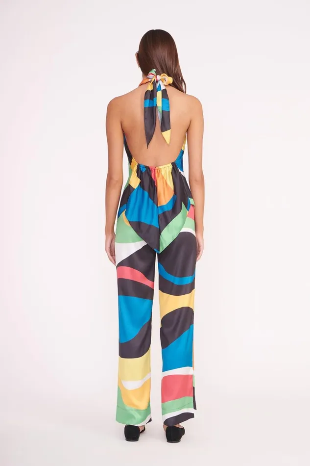Women STAUD Pants and Shorts OSCAR PANT MARBLE WAVE