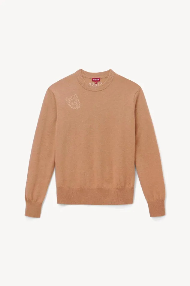 Women STAUD Pet Sweats and Knits CUSTOM STAUD X CBONZ CASHMERE SWEATER CAMEL