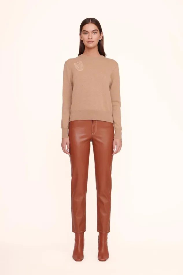 Women STAUD Pet Sweats and Knits CUSTOM STAUD X CBONZ CASHMERE SWEATER CAMEL