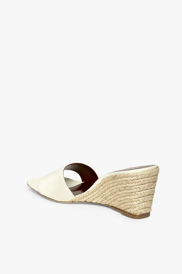 Women STAUD Platforms and Wedges BILLIE ESPADRILLE WEDGE NATURAL CREAM