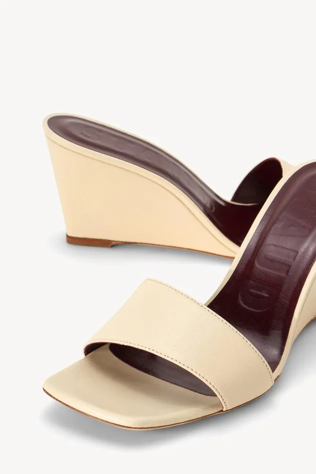 Women STAUD Platforms and Wedges BILLIE WEDGE CREAM
