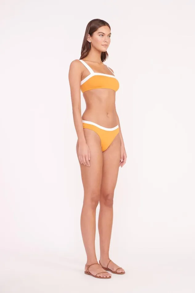 Women STAUD Swim LIV BIKINI TOP NECTARINE WHITE Women STAUD Swim LIV BIKINI TOP NECTARINE WHITE