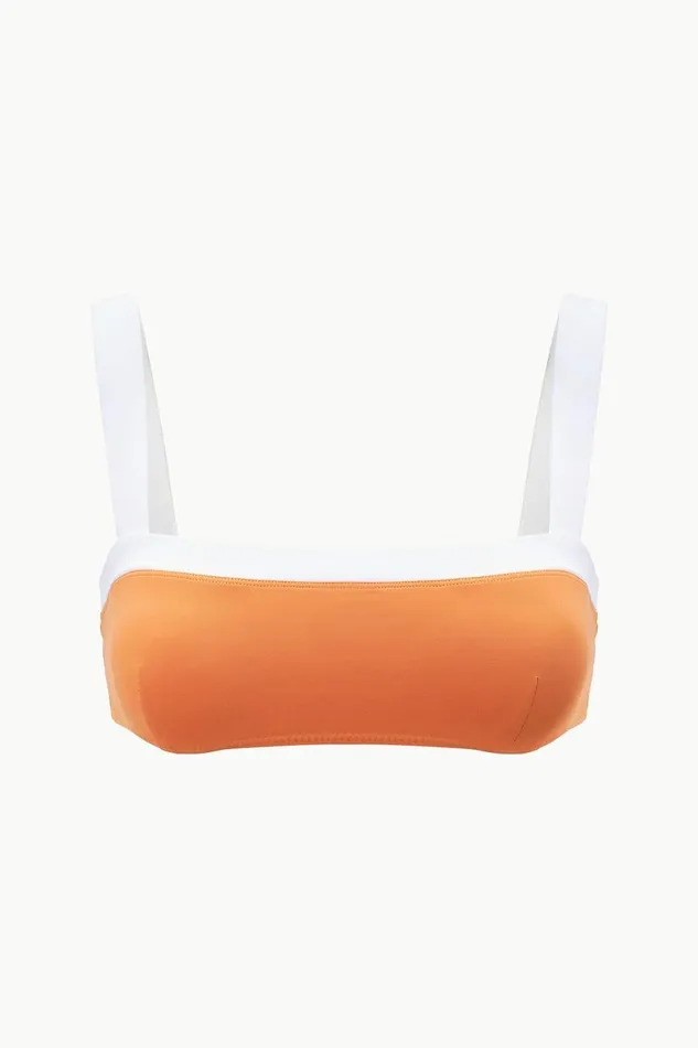 Women STAUD Swim LIV BIKINI TOP NECTARINE WHITE Women STAUD Swim LIV BIKINI TOP NECTARINE WHITE