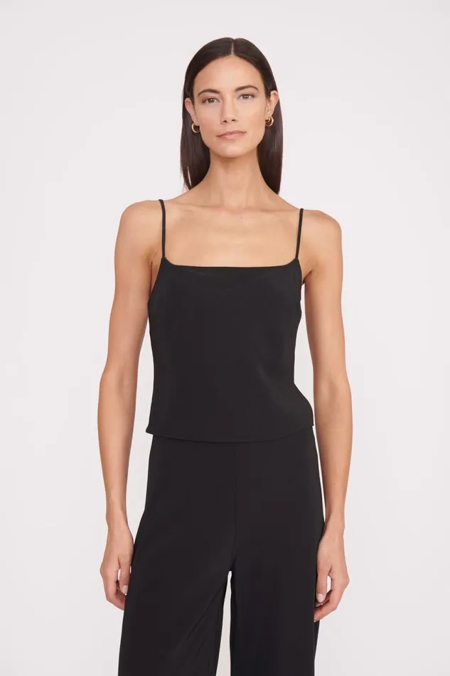 Women STAUD Tops MILES REVERSIBLE TOP BLACK