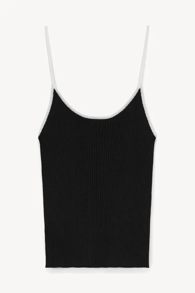 Women STAUD Tops SOLEIL TOP BLACK WHITE Women STAUD Tops SOLEIL TOP BLACK WHITE