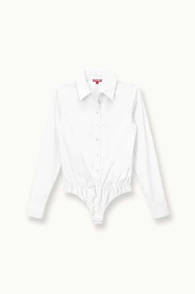 Women STAUD Tops TWIGGY BODYSUIT WHITE Women STAUD Tops TWIGGY BODYSUIT WHITE