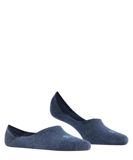 Women Step High Cut Women No Show Socks Navy Mel FALKE No Show Socks