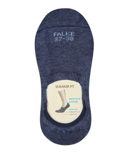 Women Step High Cut Women No Show Socks Navy Mel FALKE No Show Socks