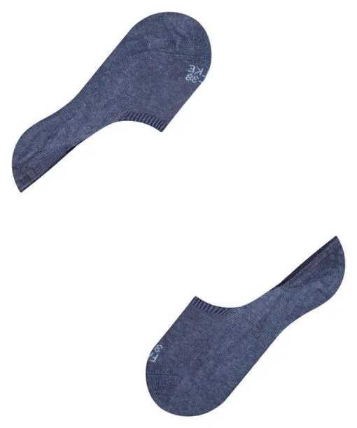 Women Step High Cut Women No Show Socks Navy Mel FALKE No Show Socks