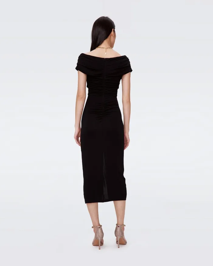 Women Stephen Dress Black DVF Dresses