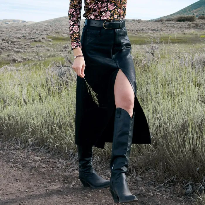 Women Stetten Denim Skirt Black Sundance Catalog Denim Shop