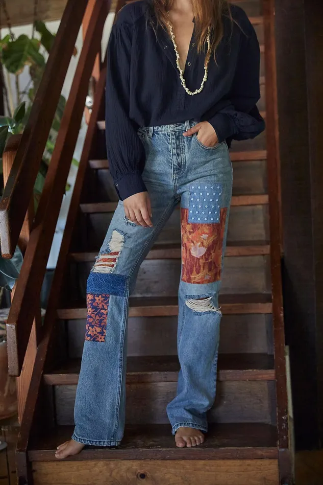 Women StraightLeg Jeans Free People Belladonna Jean Orange Blossom