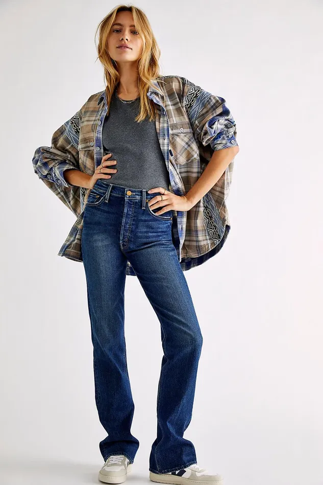 Women StraightLeg Jeans Free People MOTHER The Tripper Sneak Jeans Until Next Time