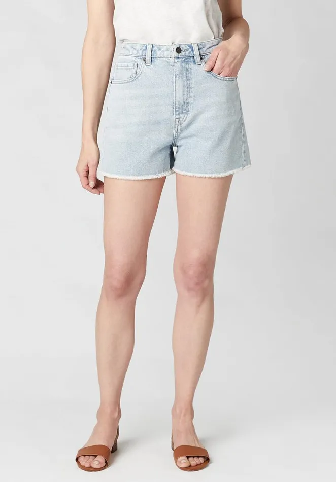 Women Super High Rise Joanna Washed Out Shorts Indigo Buffalo David Bitton Shorts and Skirts